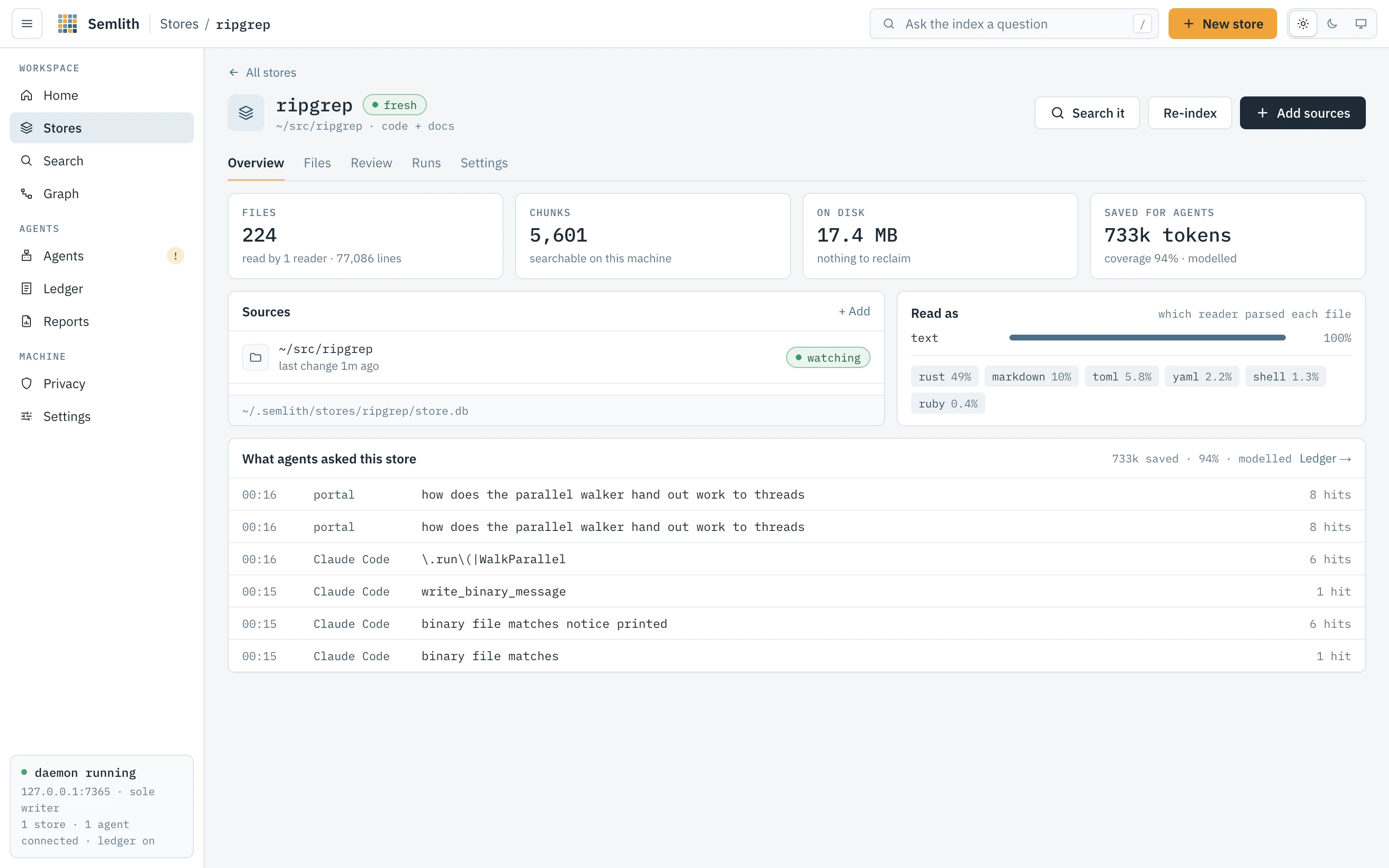 ripgrep's store page